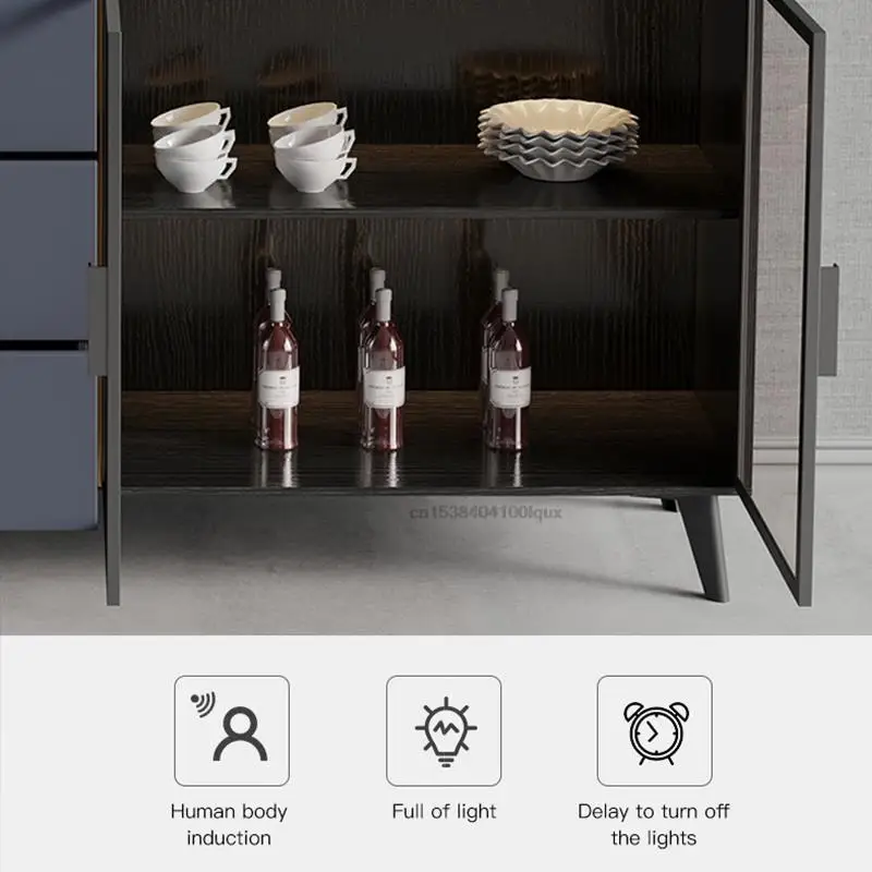 Nordic Rock Board Sideboard For Dining Room Modern Minimalist Storage Cabinet Tea Cabinet Living Room Wall Cupboard Household
