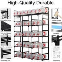 9-Tier Metal Shoe Rack - Holds 50-55 Pairs, Tall Storage Shelf for Shoes, Boots, Entryway, Closet, Garage 2