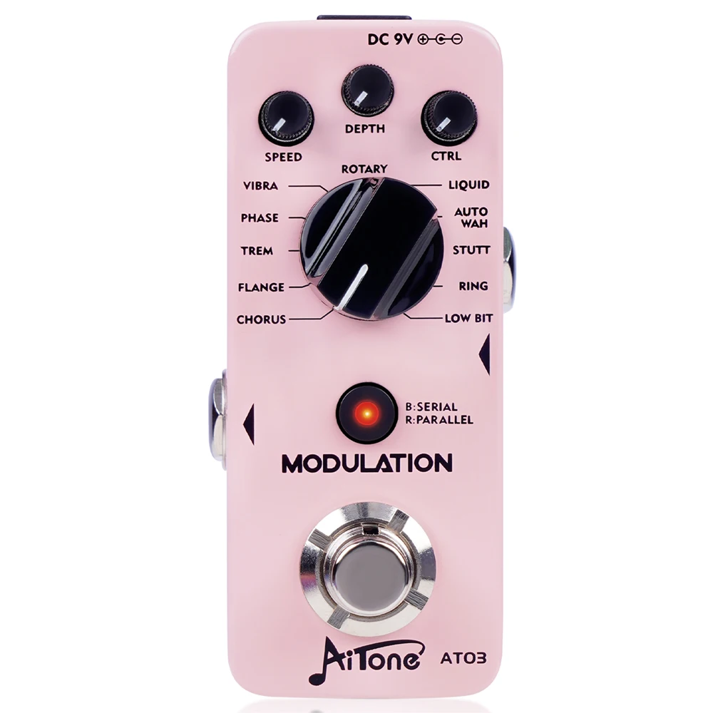 AITONE Series AT-03 Modulation Guitar Pedal 11 Mode Classic Modulation Effect Di