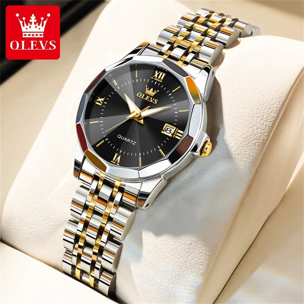 

OLEVS Luxury Stainless Steel Quartz Woman Watch Original Fashion Watches for Women High Quality Elegant Trend Women's Wristwatch