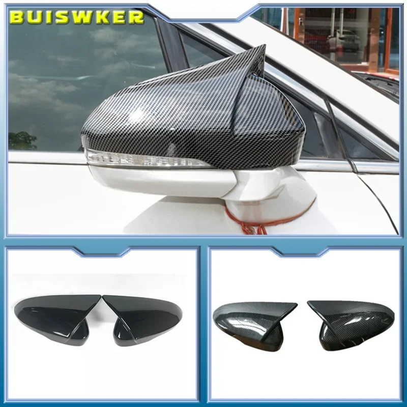 

Black Side Wing Mirror Caps For FORD MONDEO MK5 2014-2019 MKV 5 Covers 2015 2016 2017 2018