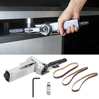 10mm Pneumatic Belt Sander Air Grinding Polishing Machine for Furniture Wood Glass Metal 3/8in Air Polisher Pneumatic Grinder 1
