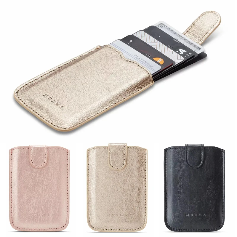 Leather Mobile Phone Card Holder Sticker Mobile Phone Card Holder