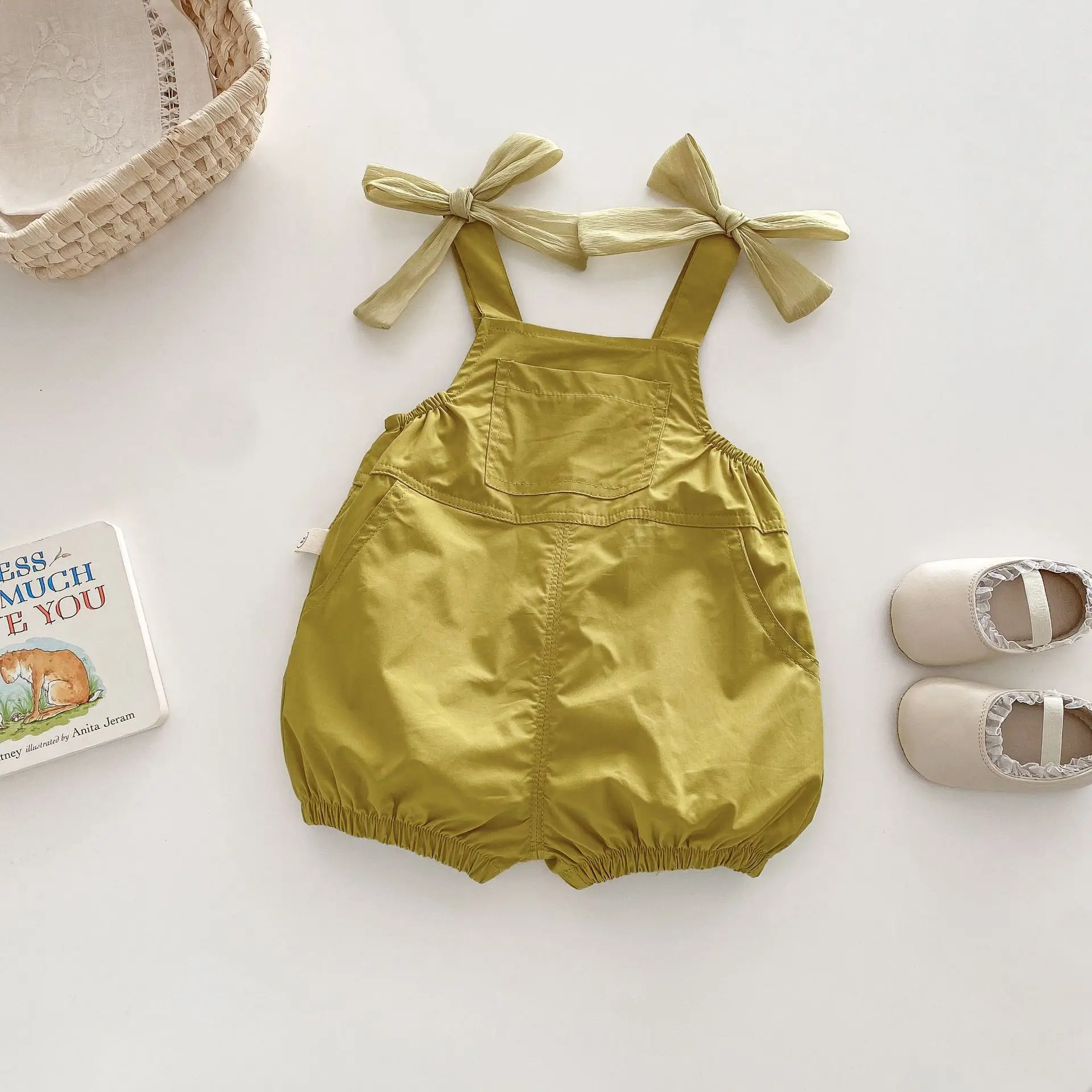 Girls’ Summer Bow Strap Shorts 1