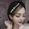 Solid Color Islamic Head Wraps Hat Arab Headwear Bonnet Dubai Summer Muslim Women Beaded Mesh Hijab Indian Turban Cap 3