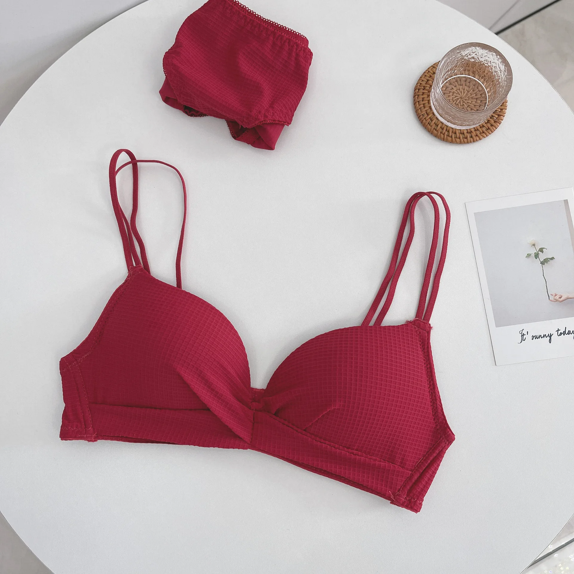 Women Underwear Push Up Comfortable Soft Bra Seamless Thin Lingerie Sexy No Steel Cotton Bralette Gathered Invisible Brassiere