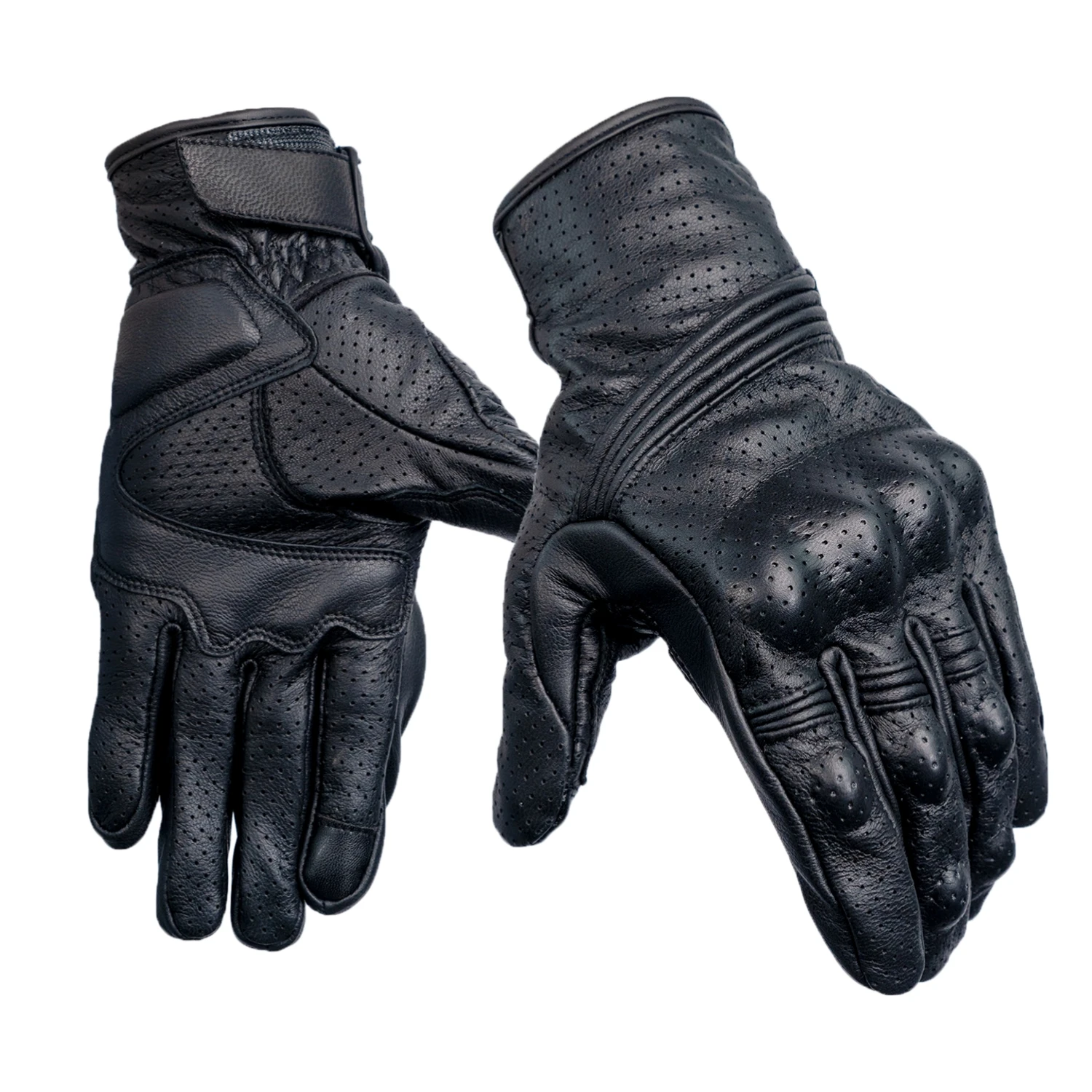 

Hot Sales Motorbike Gloves Leather Full Finger Anti-Slip Motorcycle Gloves Leather Waterproof Leather Motorcycle Racing Gloves