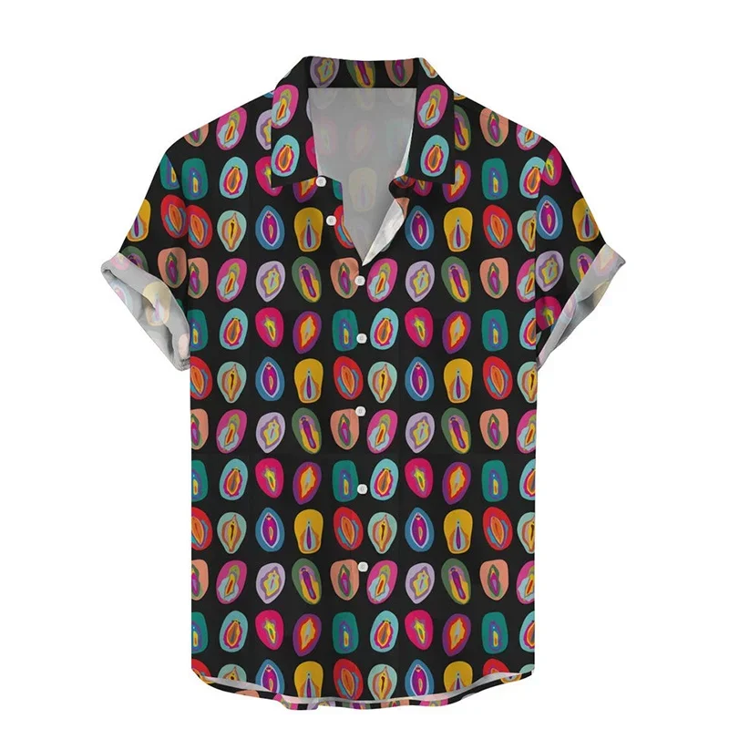 Harajuku Summer 3D Printed Sexy Styles Shirts Hentai Patterns Graphic Short Men Fashion Funny Clothes Cool Blouses