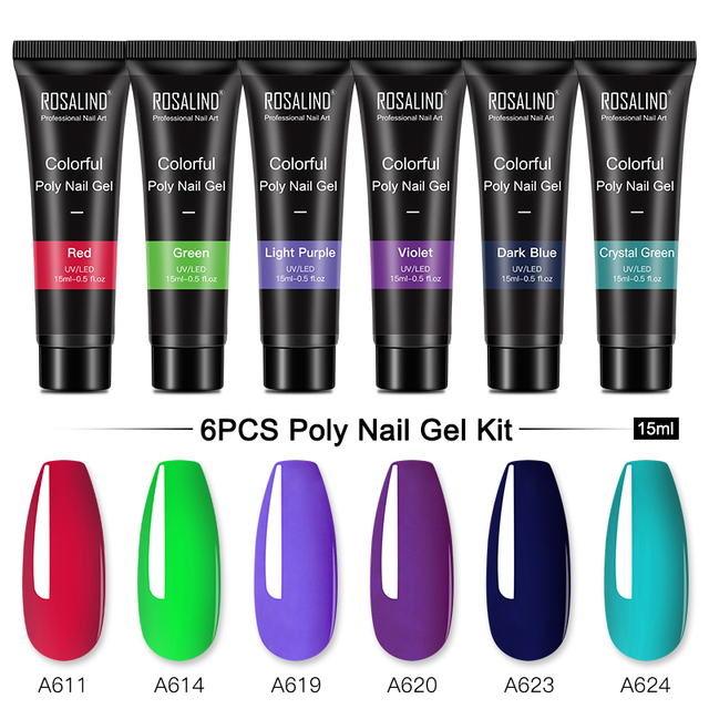 Poly Nail Gel Set For Nails Extension 15ml Gel Polish Semi Permanent Vernish Base Top Coat Gel Varnish Gel Nail Polish