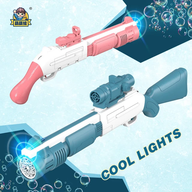 Rifle Gun Toy 10-Hole Charging Electric Automatic Bubble Machine Summer Outdoor Soap Water Children Toys 5