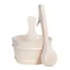 4L Sauna Bucket and Ladle Accessory, Wooden Barrel with Liner for , 1