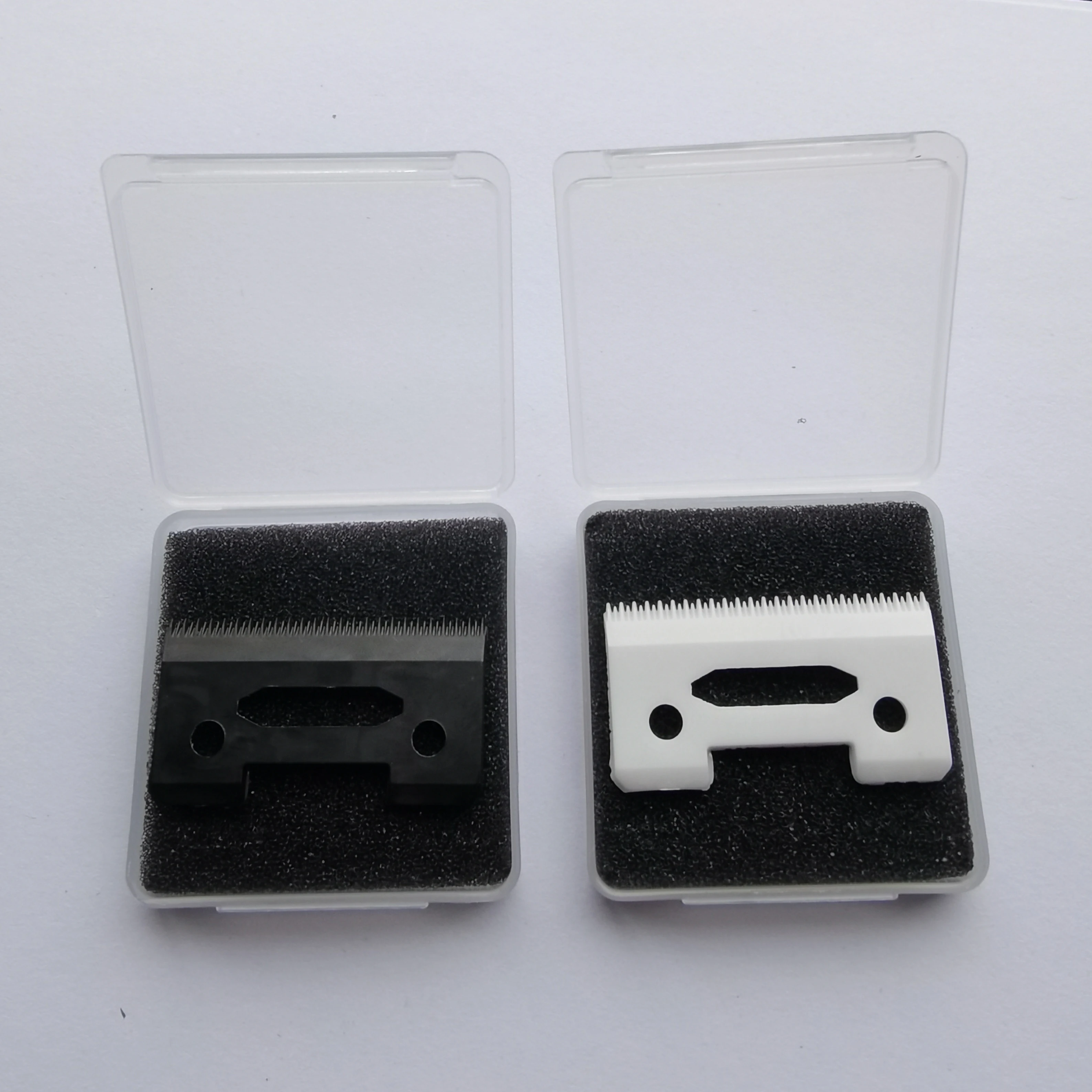 Clipper Replacement Parts Magic 2-Hole Stagger-Tooth Ceramic Movable Blade Cordless For Wahl Shear Clipper With plastic Box