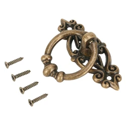 Vintage-Style Antique Alloy Pull Ring Handle (Green Bronze)