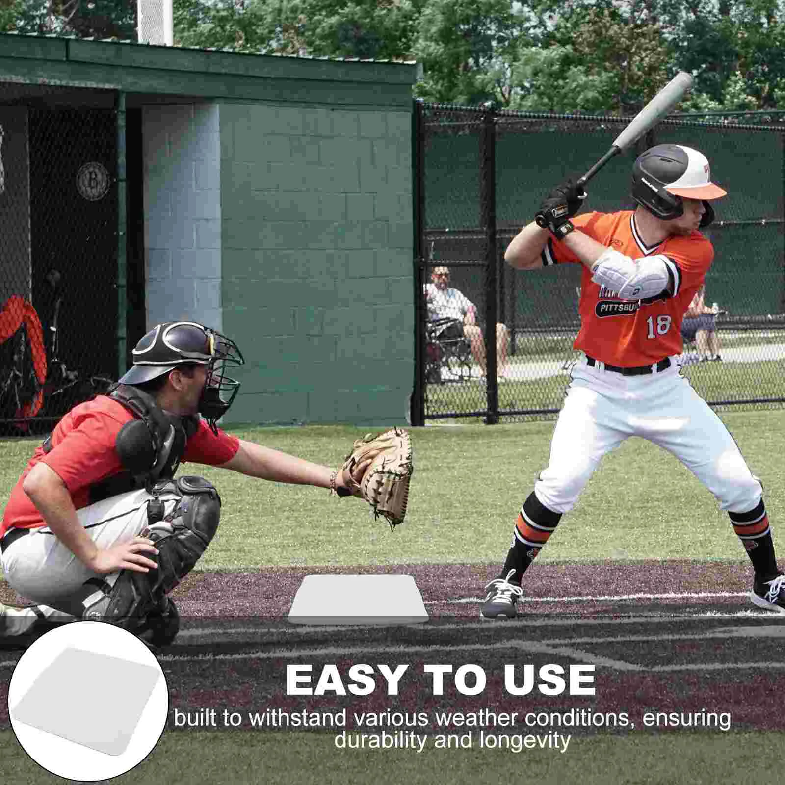 Baseball Markers Plates for The Yard Outdoor Practice Home Mat White Party Decoration