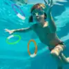 4 Pack Pool Diving Toys Water Swimming Pool Diving Rings Toys for Kids Colorful Easy to Find and Grab 3