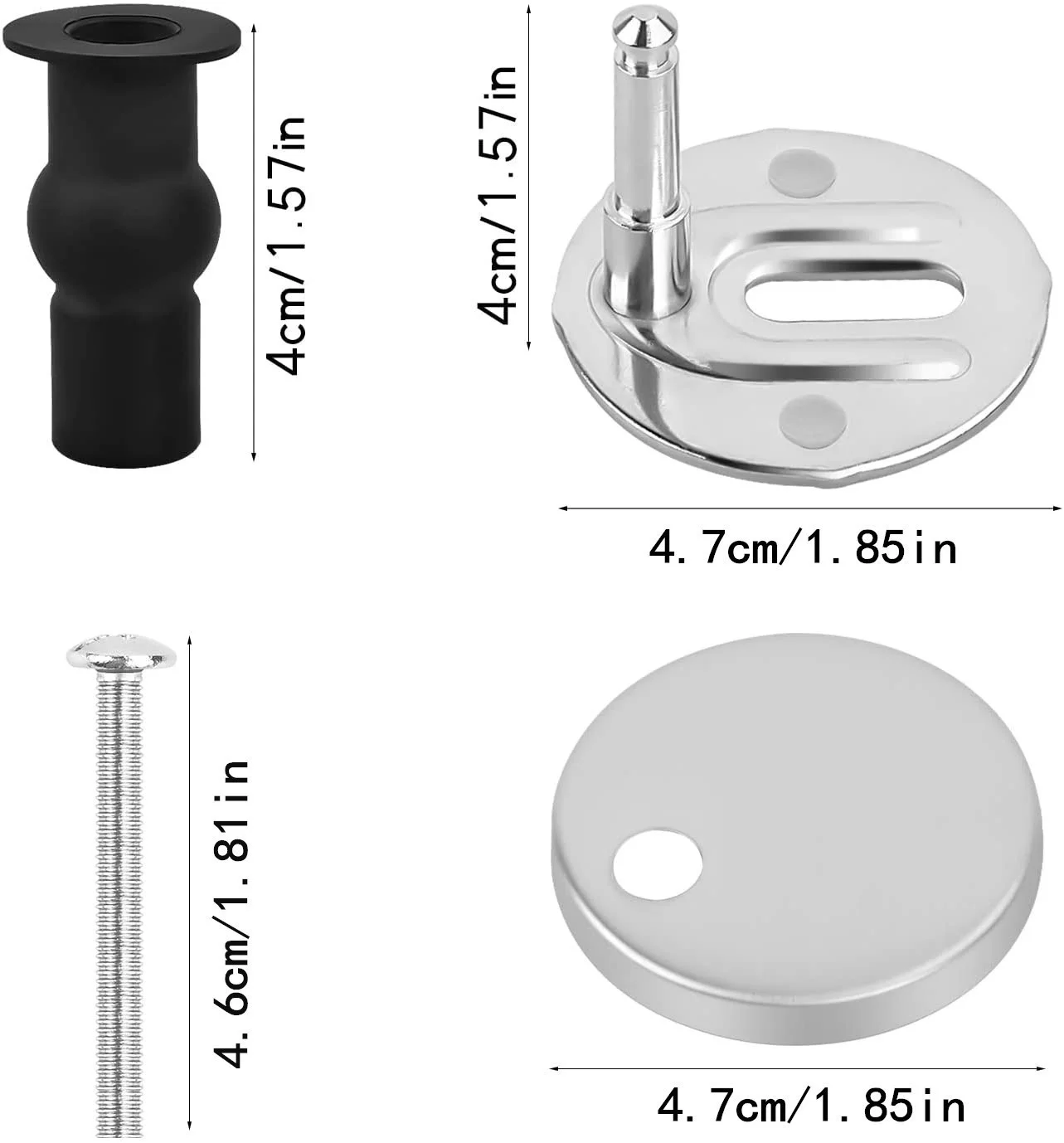 5 # 6mm toilet cover accessories Toilet cover mounting screws Top mounted toilet bolt hinge