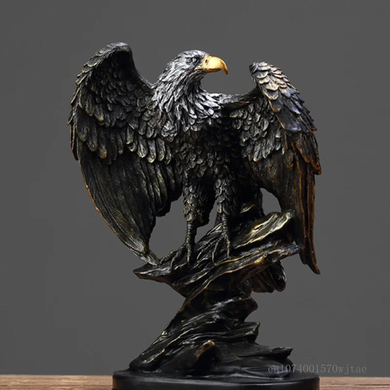 

Creative Modern Animal Resin Crafts Eagle and Wolf Sculpture, Home Decor Gift, Living Room, Bedroom, TV, Wine Cabinet, Gift, 1Pc