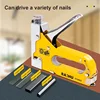 3 In 1 Stapler Nail Gun Staple Heavy Duty Furniture Tool For Wood Stainless Steel Metal Carpentry Hand Tool For Home/DIY 2
