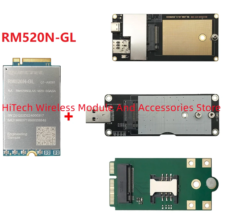 New Quectel RM520NGL 5G Sub6 GHz NR M.2 module RM520NGLAAM20SGASA