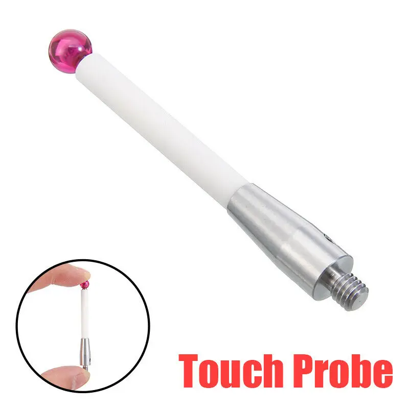 

1pcs CMM Touch Probe Stylus 6mm Dia Rubine Ball Ceramic Stem M4 CMM A-5000-3709 Touch Probe Tool CMM Machines Accessories