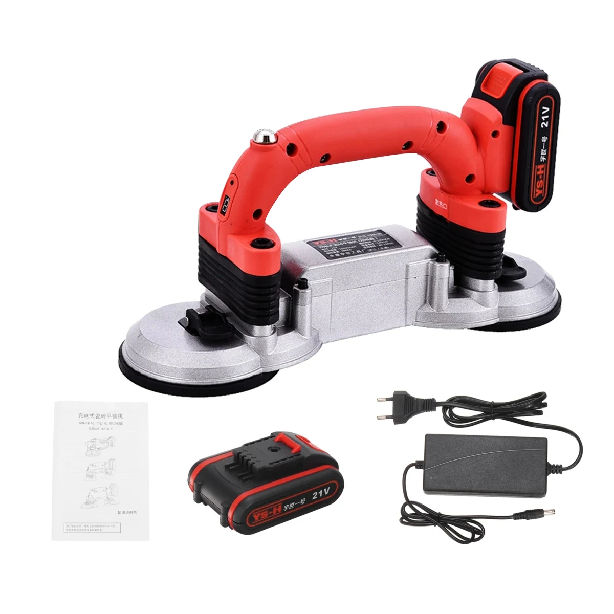 1500W 타일링 타일 기계 타일 진동기 흡입 컵 배터리가있는 조정 가능한 Protable 자동 바닥 진동기 레벨링 도구