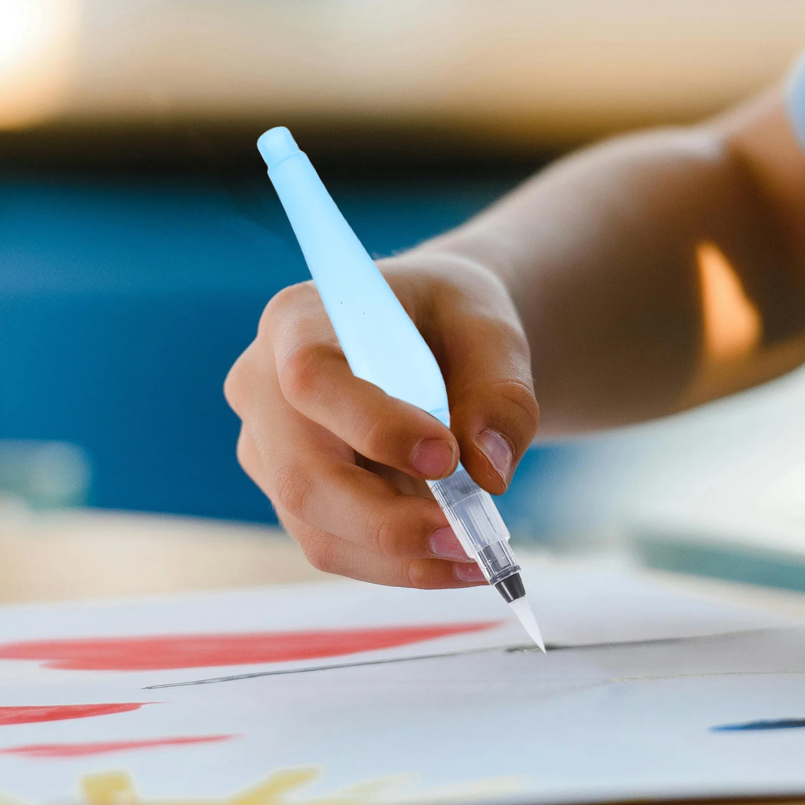 4Pcs Refillable Watercolor Brush Pens Set Portable Nylon Tip Water Soluble Paint Brushes Drawing Art Travel Craft Kid Adult