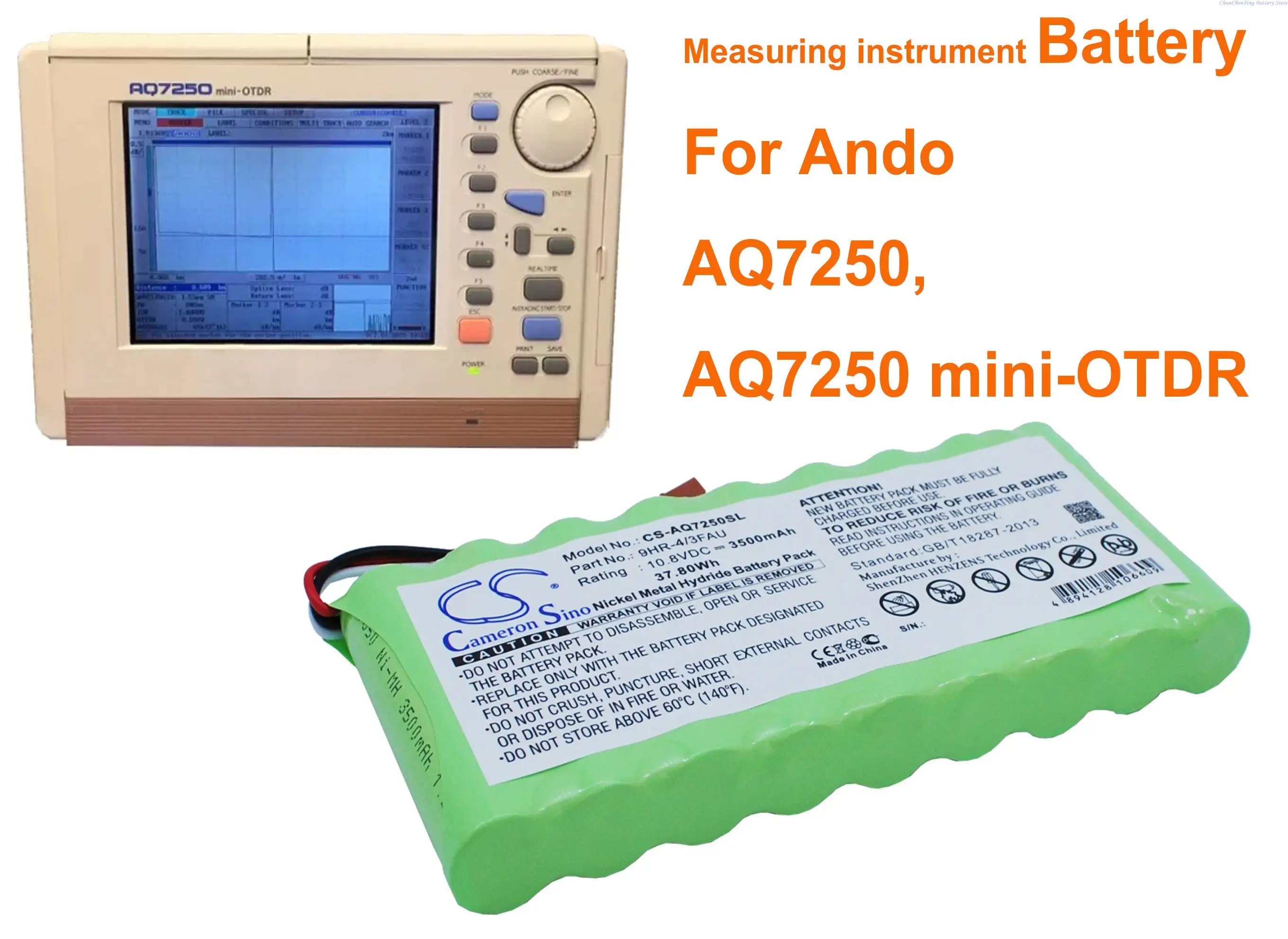 

OrangeYu 3500mAh measuring instrument Battery 9HR-4/3FAU for Ando AQ7250, AQ7250 mini-OTDR