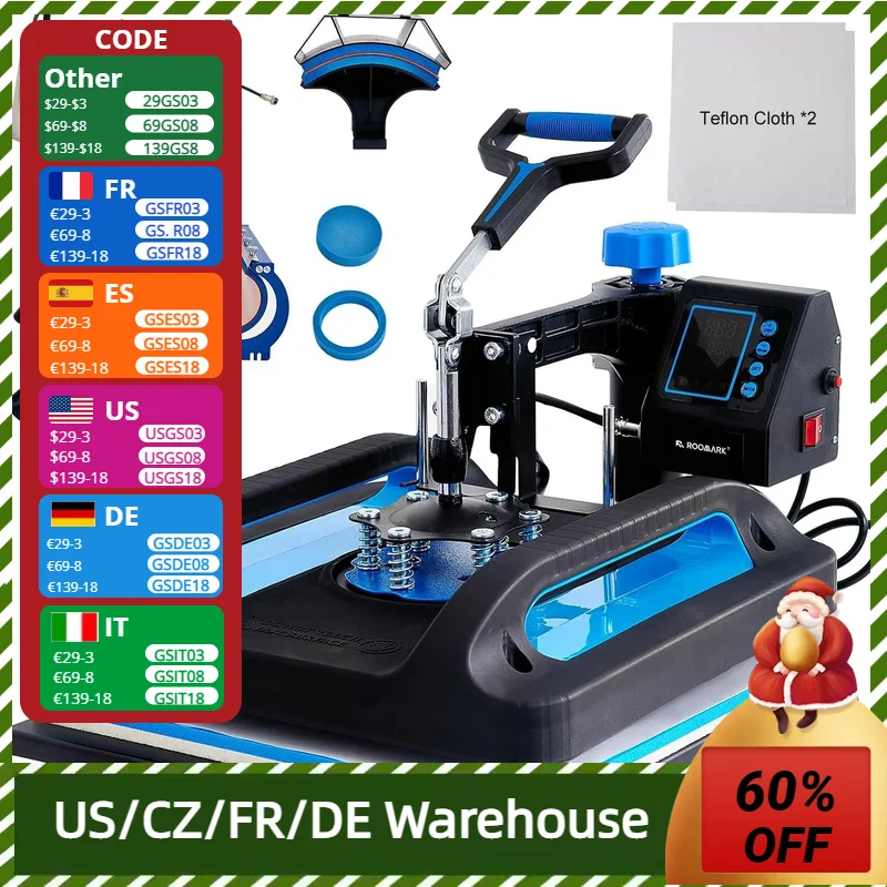 Roomark 8 in 1 Digital Heat Press Machine