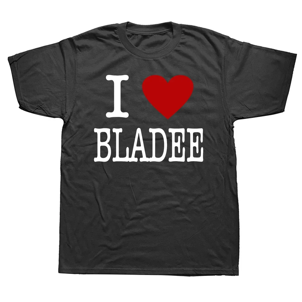 Ich liebe Bladee T-Shirt Zitat Grafik T-Shirts Lustige Bladee Liebhaber Buchstaben Gedruckt Top Basics Baumwolle Kleidung Geschenke