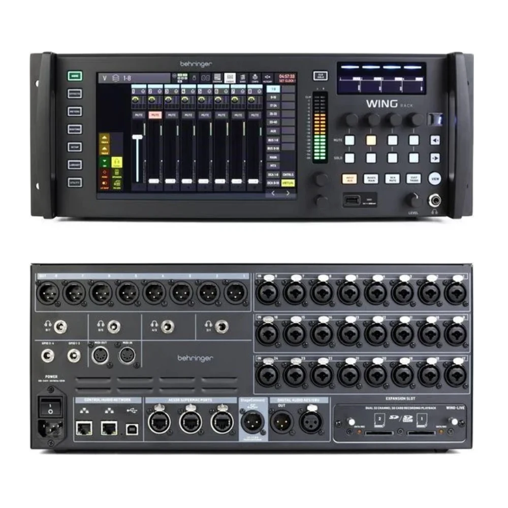 Behringer WING Rack Mixer digital de montagem em rack de 48 canais com ...