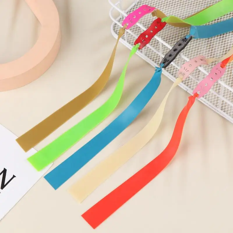 مجموعة من 10 مقلاع صيد قوية مع أربطة مطاطية مسطحة...