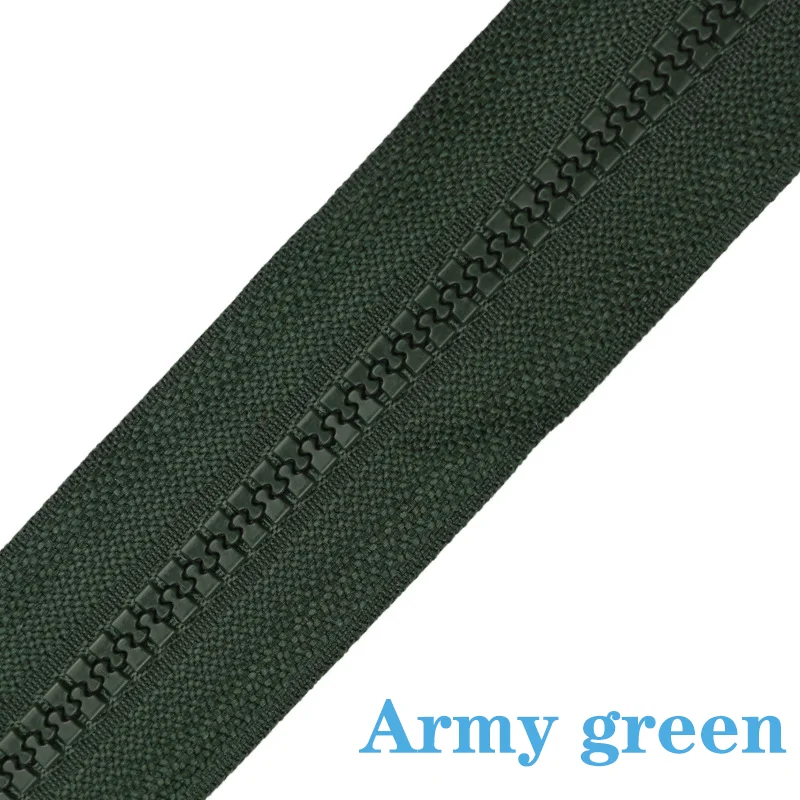 Versatile Resin Zipper – 24 Vibrant Colors, Multiple Lengths, Open Tail Design