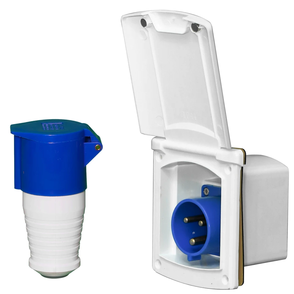 32 Amp RV Power Inlet and Outlet Kit