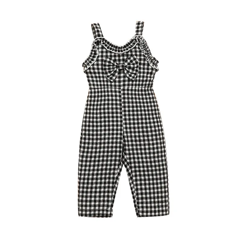 

Baby Girl Summer Plaid Camisole Romper Jumpsuit Playsuit Sunsuit Clothes Girls Overalls 30