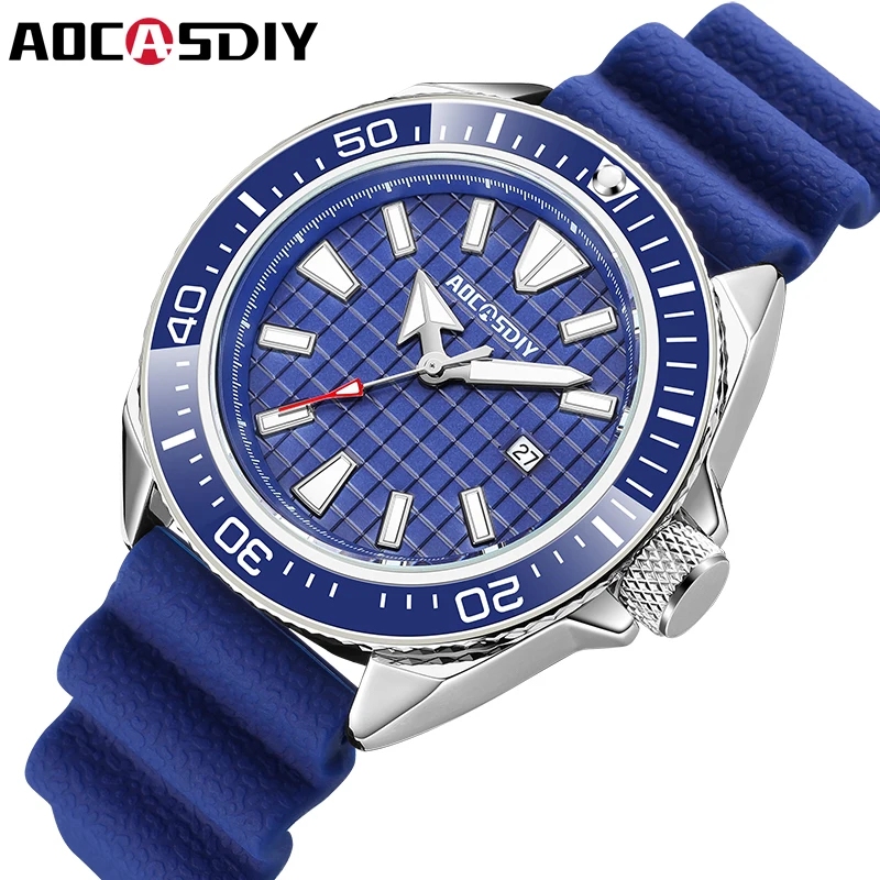AOCASDIY Casual Men Watch High Quality Watch for Men Luxury Waterproof Luminous Chronograph Man Wristwatch Quartz Men's Watches