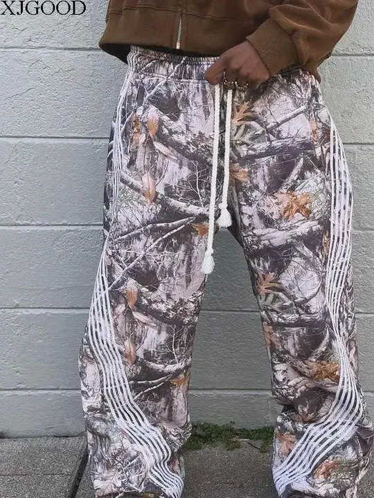 Men's Casual Pants Le Print Dstring Printed Trousers Straight Leg Fit Leisurely Designed for Daily Wear Non-Stretch Poly...