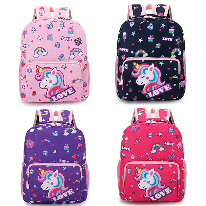 

Boy Girl Cartoon Unicorn Schoolbags Large Capacity School Backpack Primary School Backpacks Kids Bag