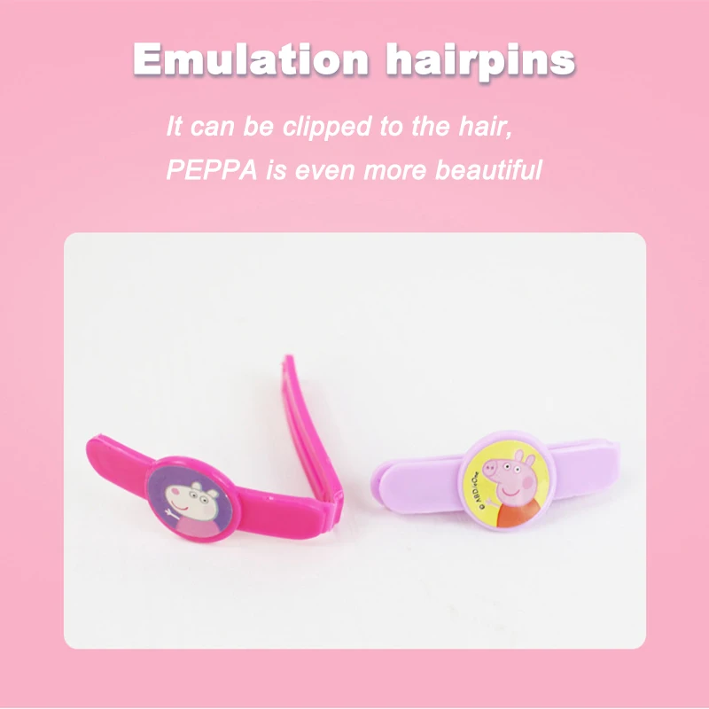 Peppa Pig Makeup Toys Children's Imitation Mirror Comb Makeup Box Bag Princess Dressing Table Hairpin Girl Birthday Gifts makeup toy princess pretend toys cosmetics set princess doll