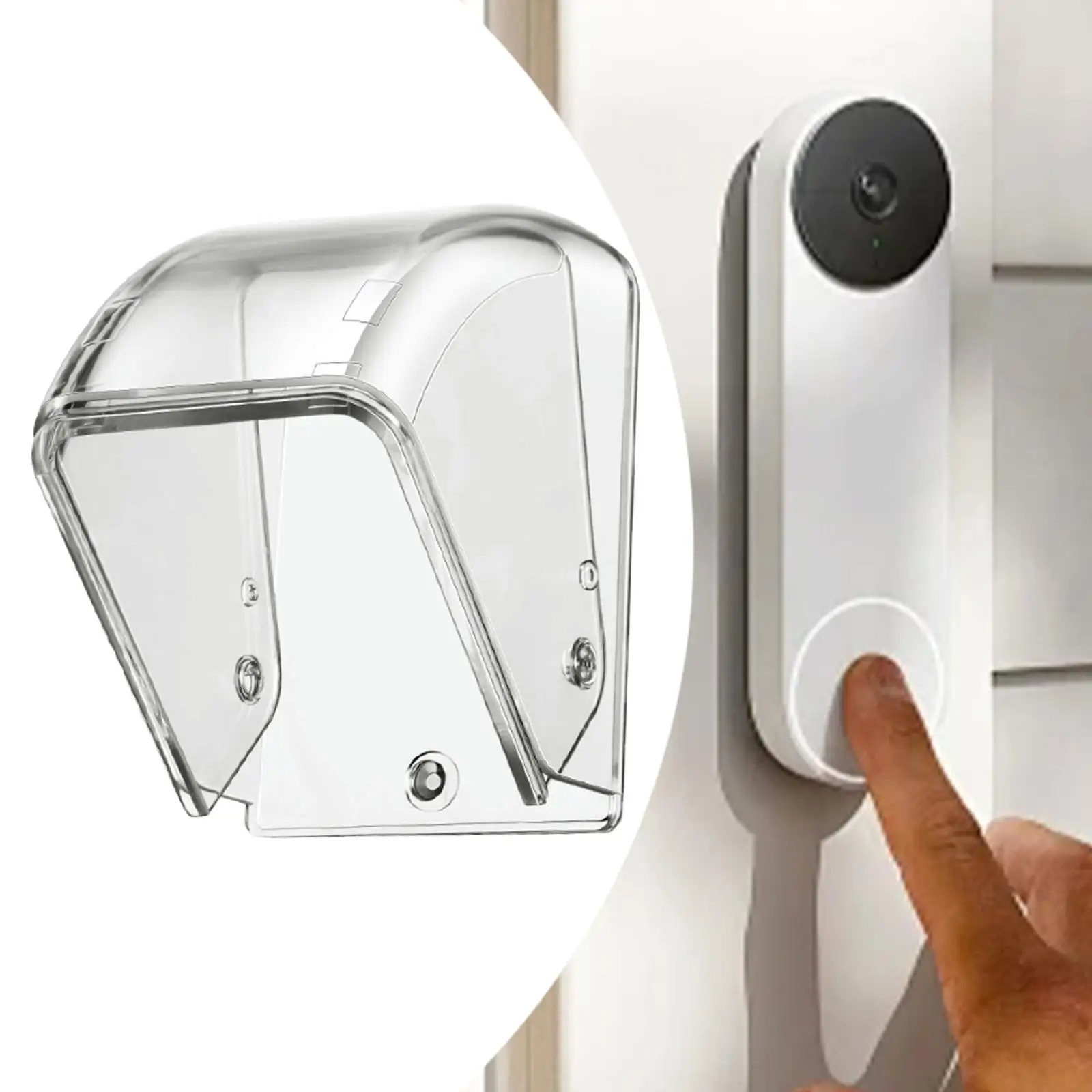 Doorbell Rain Cover Protector Rain Hood Access Control Keypad Cover Doorbell Shield for Outside Attendance Machine Home Chime