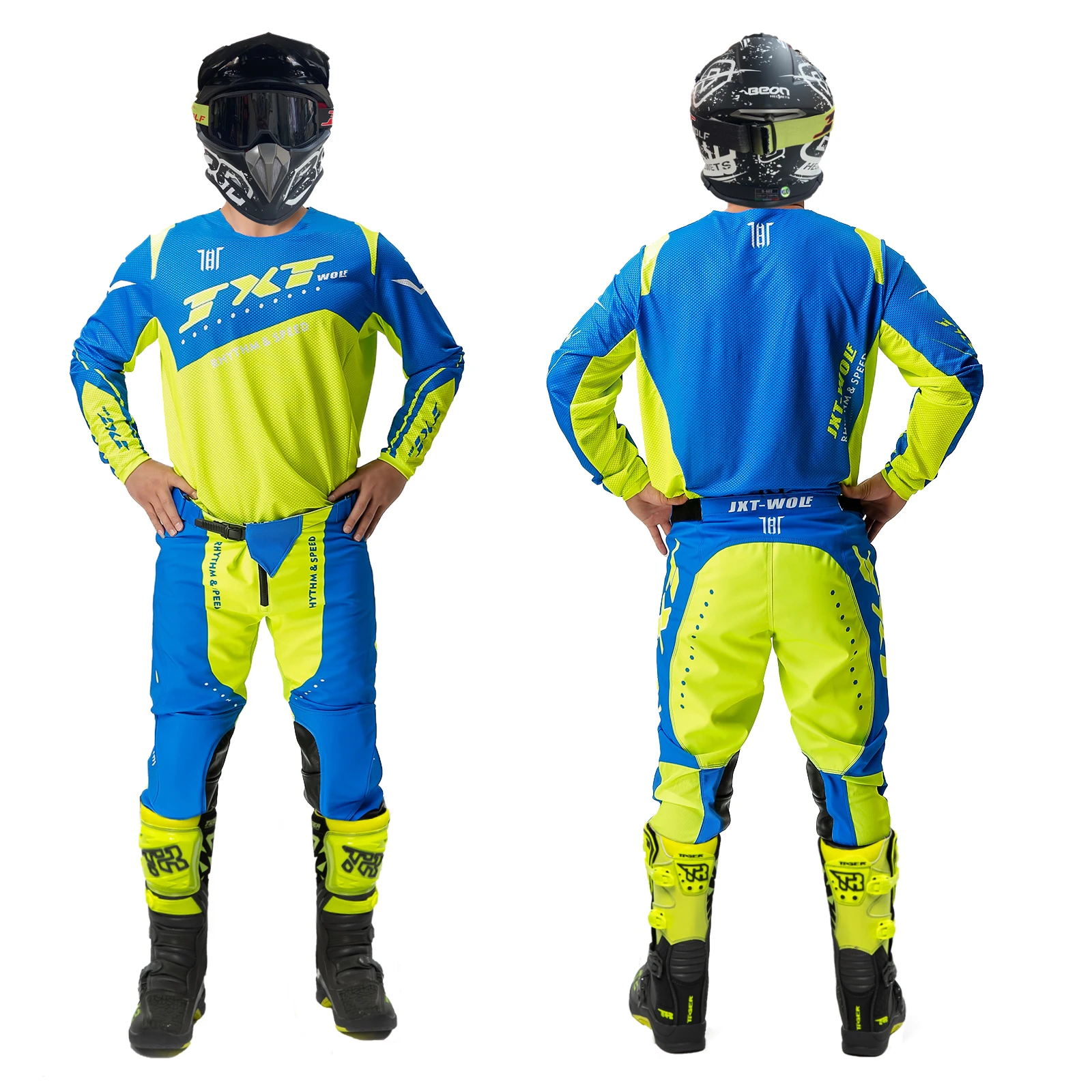 JXT WOLF adult off-road cycling suit breathable comfort built-in protective fall professional cycling clothing