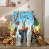 Soft Sherpa Blanket Peter The Rabbit Flannel Blanket for Bedding Room Sofa Soft Blanket Bedspread Home Decor Office Nap 4