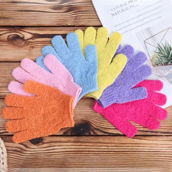 2pc Bath Gloves Skin Bath Shower Wash Cloth Exfoliating Body Massage Sponge Shower Scrubber Back Scrub Moisturizing Spa Supplies 1