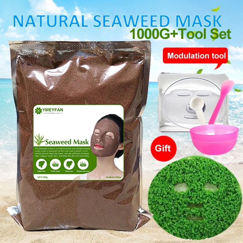 Seaweed Facial Mask Natural Ideal Beauty Skin Care Products Moisturizing Hydrating Shrink Pores Brightening Anti Acne Algae Seed tetrapro algae растительные чипсы для рыб 250 мл