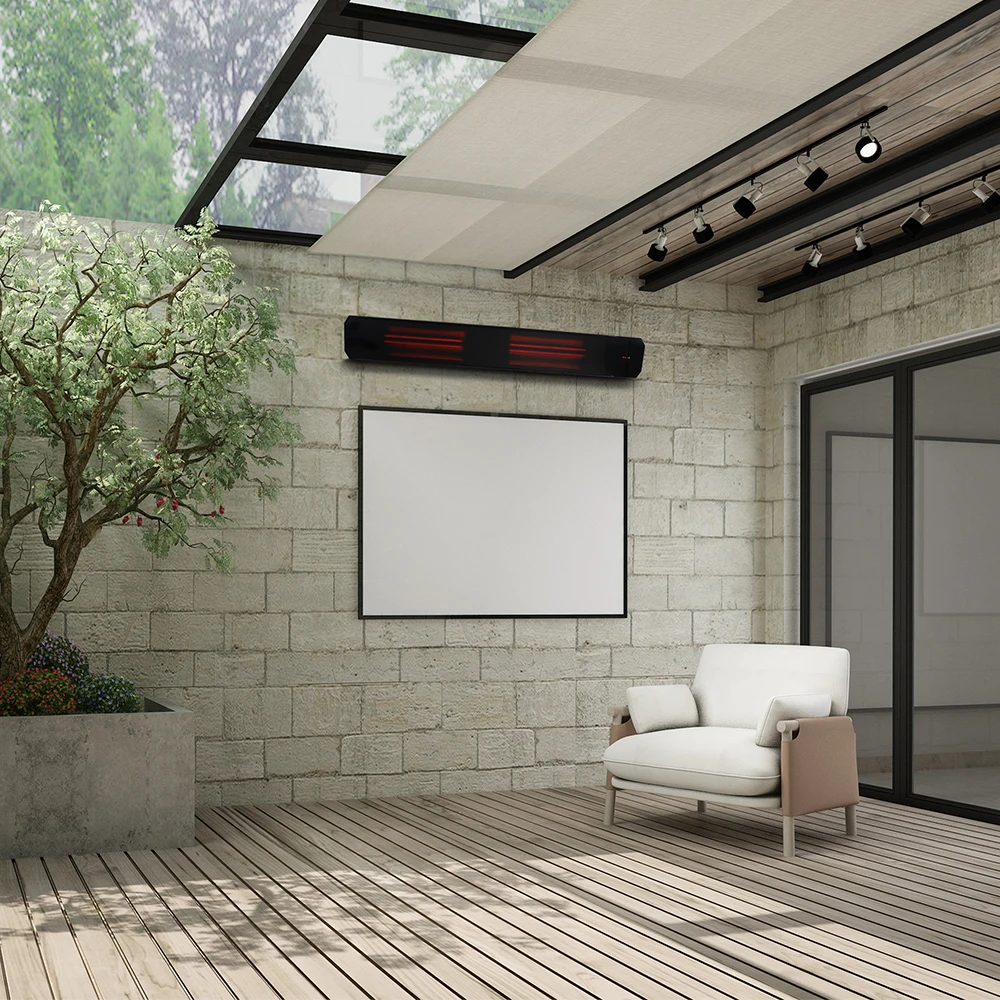 JHheatsup Fast Heating Electric Patio Heater with Ceramic Glass Made in  Germany Outdoor Heating Panel Solar Room Heater