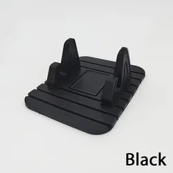 Universal Silicone Car Phone Holder - Adjustable Smartphone Mount and Support Bracket (BLack Phone Holder)