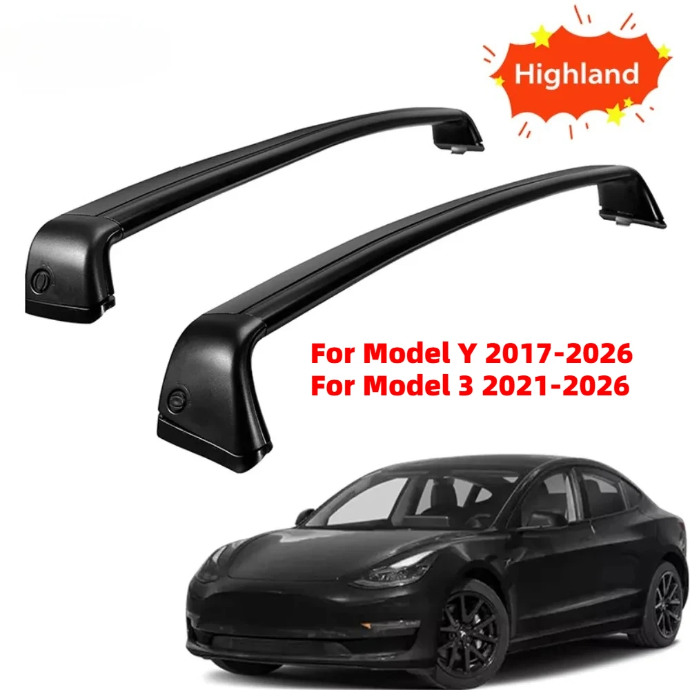 Barre Portatutto in Alluminio per Tetto Auto per Tesla Model Y e Model 3