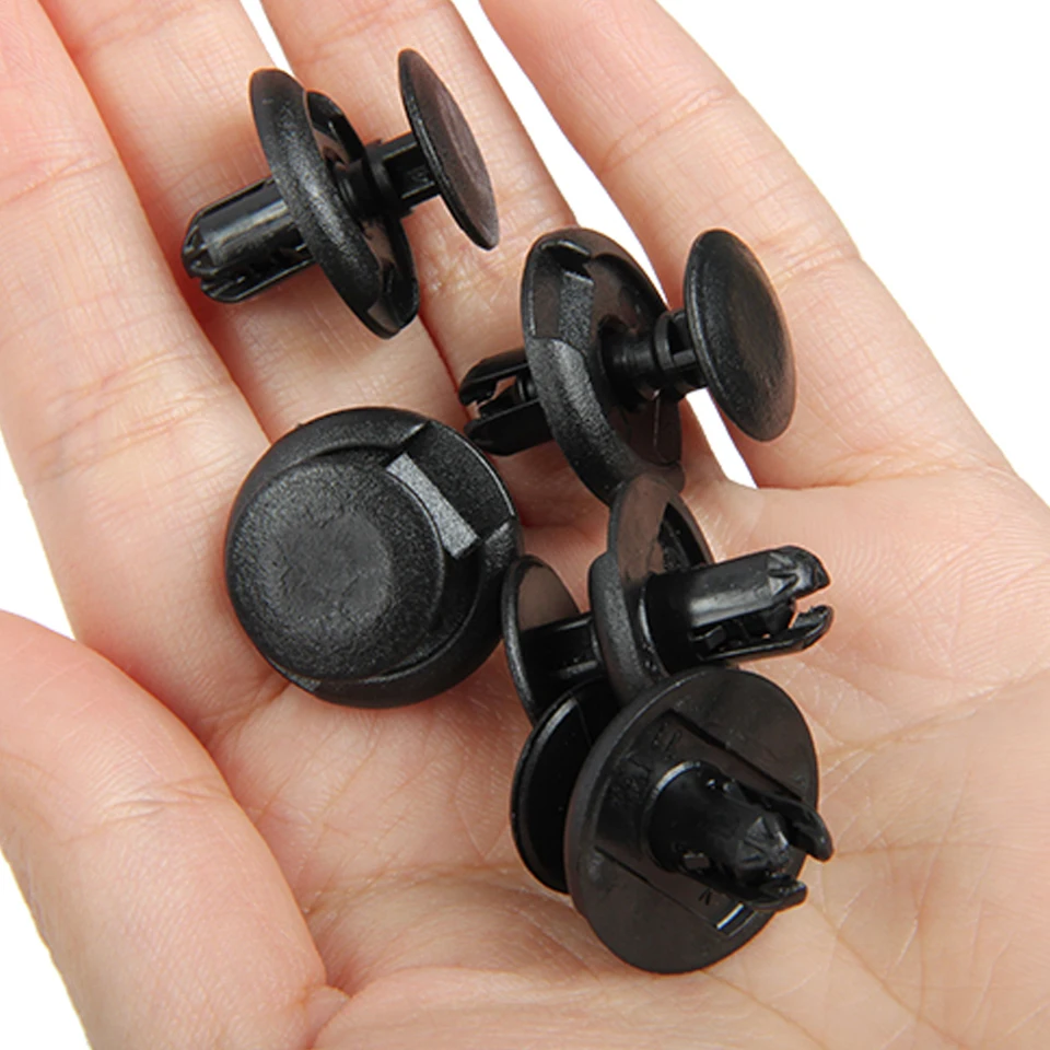 100-Piece 7mm Hole Fender Bumper Clips – Fits Suzuki Vitara, SX4, Sidekick – Universal Push-Type Retainers 7 thumbnail image