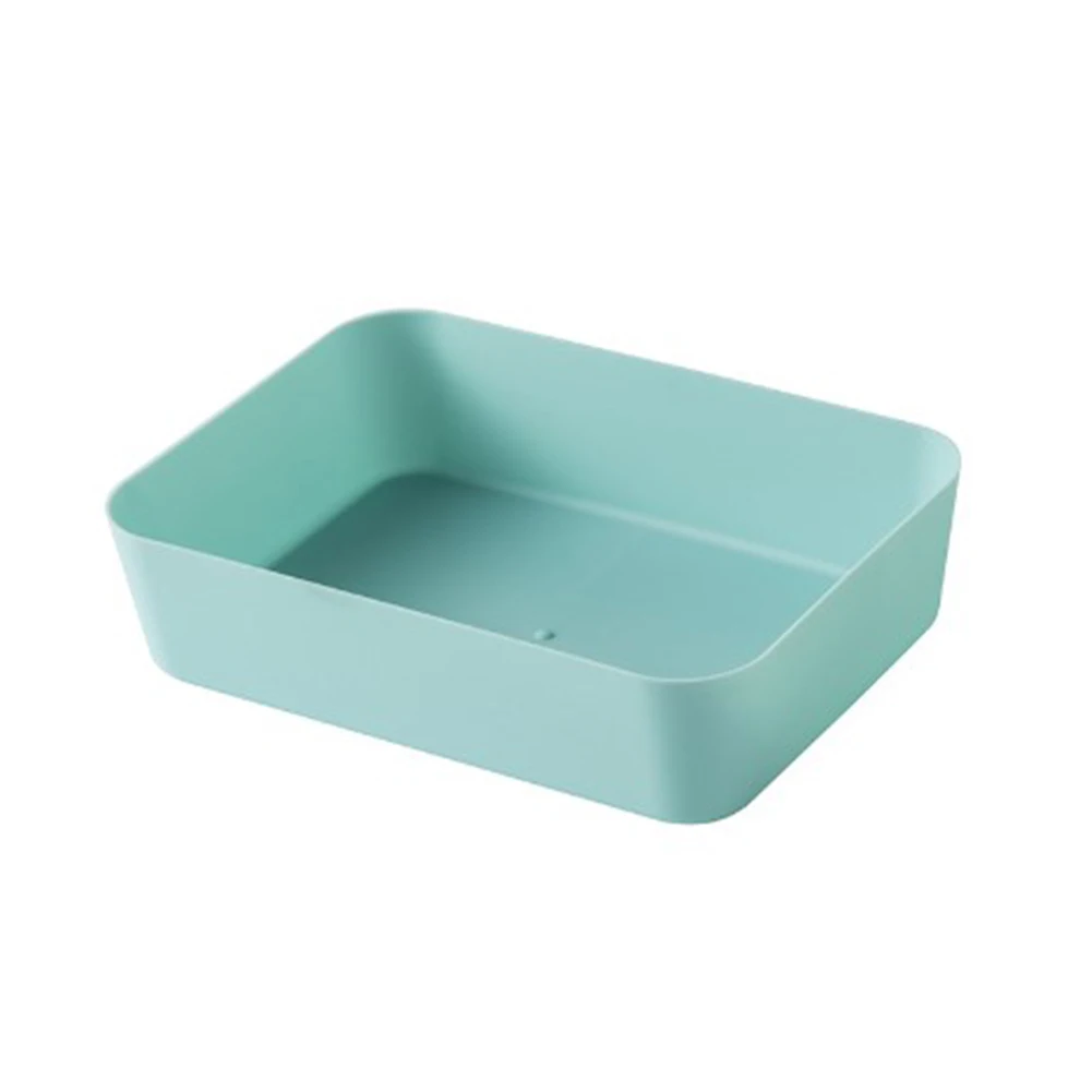 1pc White Storage Trays Drawer Partition Storage Box Kitchen Tableware Cosmetics Organiser Dividers Small Storage Sundries Box 6