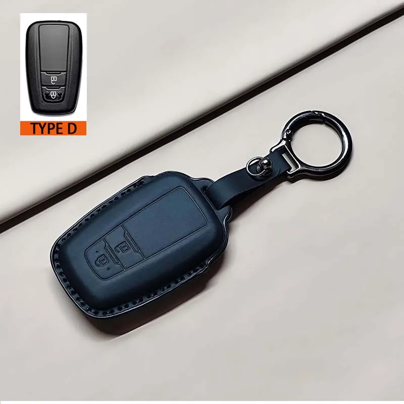 Premium PU Leather Car Remote Key Case Cover