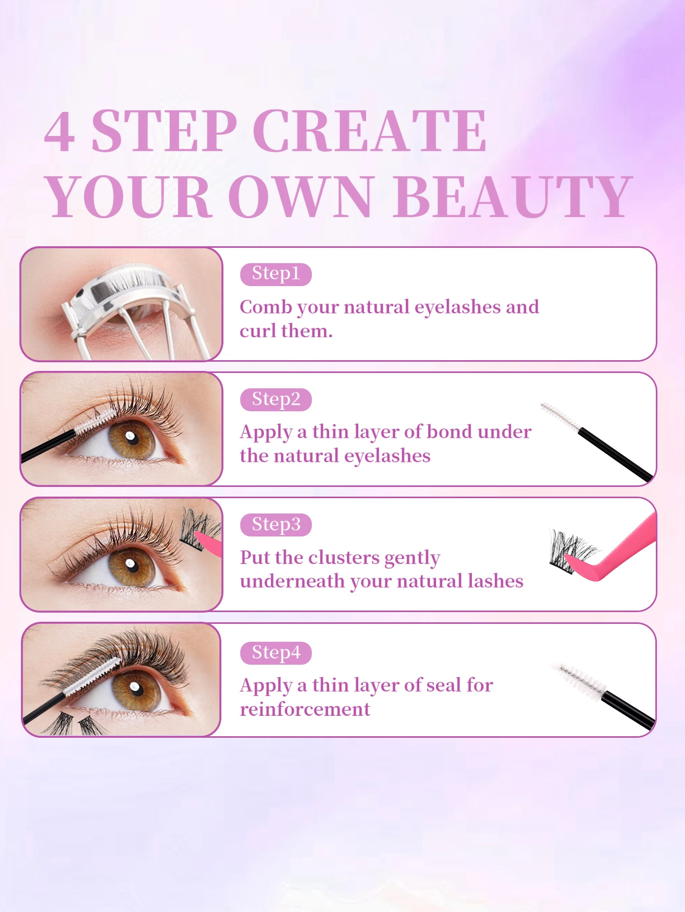 Eyelash Glue and Seal for Eyelash Clusters Strong Fixed Eyelash Glue Lasting Eyelash Glue Eyelash Extension tool 5